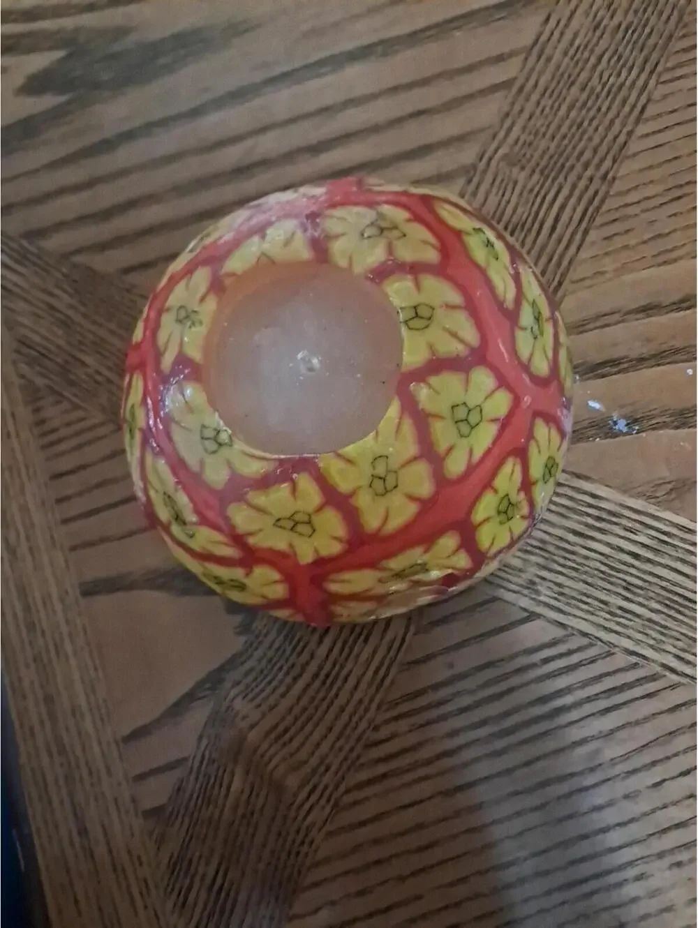 Vintage‎ 90s psychedelic Mushroom Candle. Hand Made. Unused, Unburned